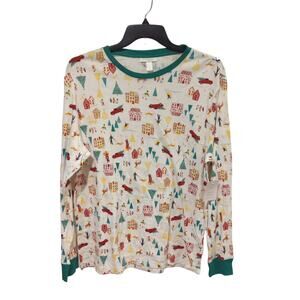 LC Lauren Conrad Holiday PJ Top, NWT, L